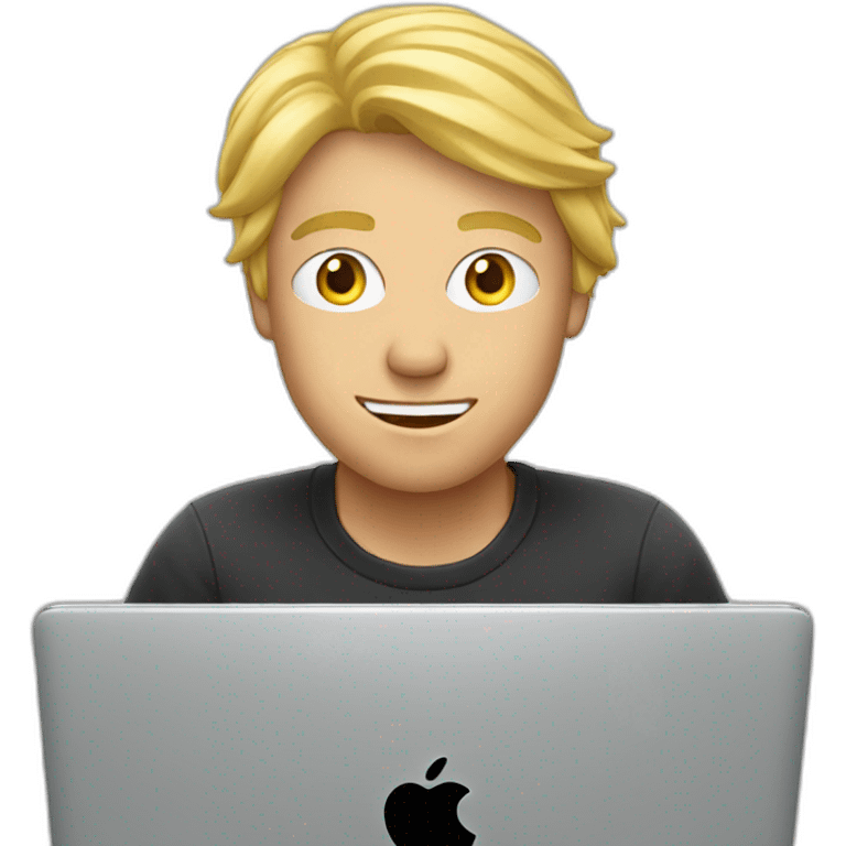 blond-man-behind-laptop emoji