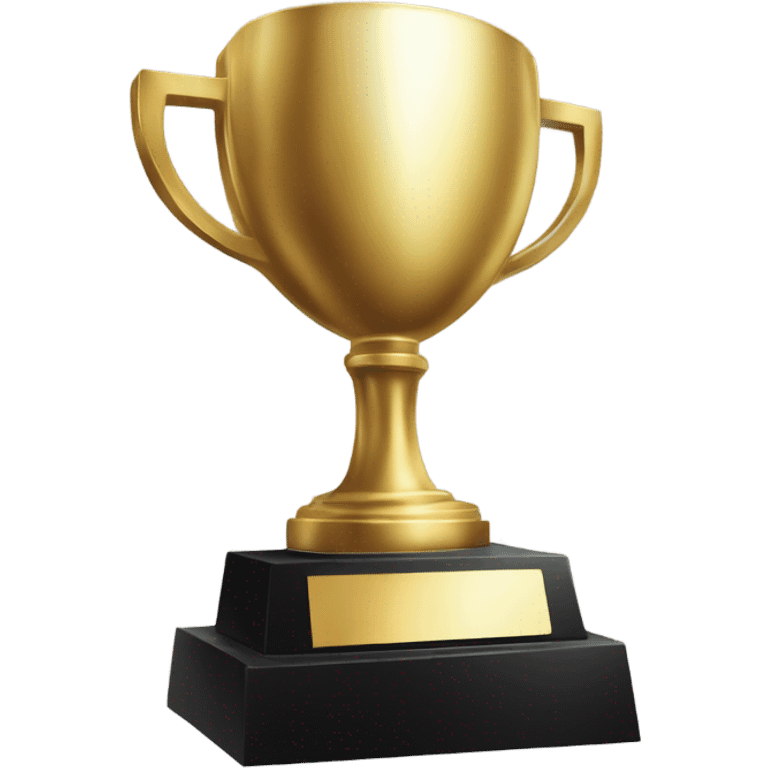 A championship trophy with 'Champion' written on it emoji