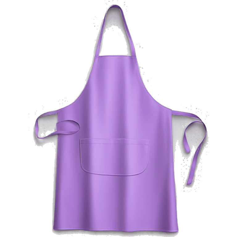 Realistic isolated light purple kitchen apron  emoji