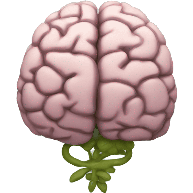 Brain with flowers emoji