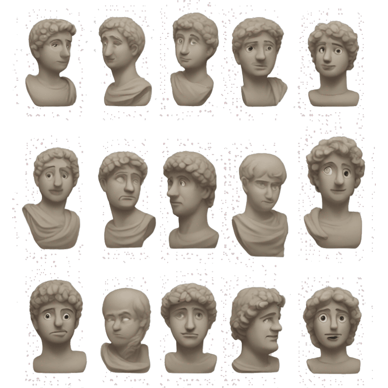 roman statues emoji