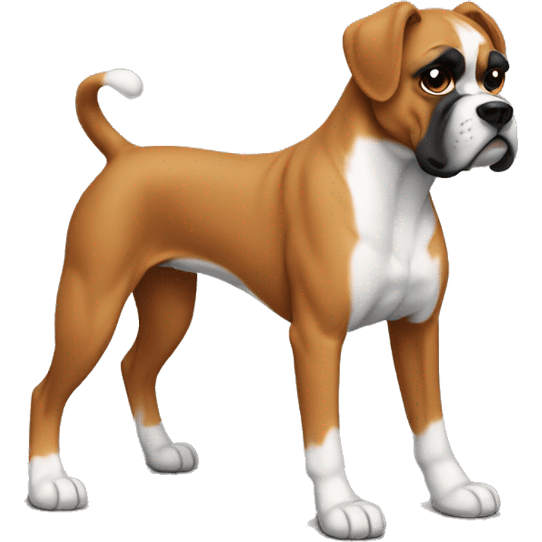 perro boxer color bayo emoji