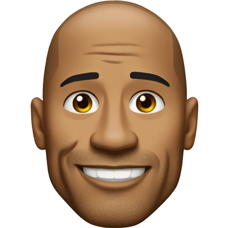 Dwayne the rock Johnson  emoji