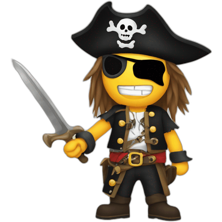 pirate metalhead emoji