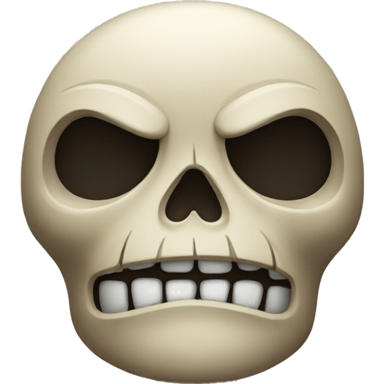 sad skull emoji