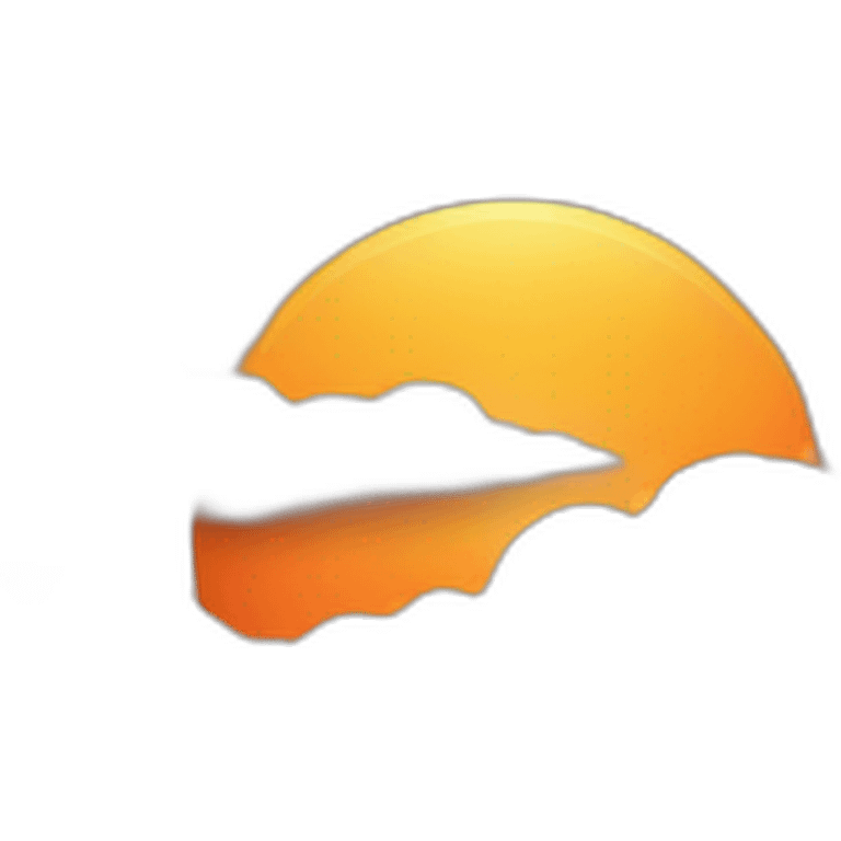 orange-sunset with white clouds emoji