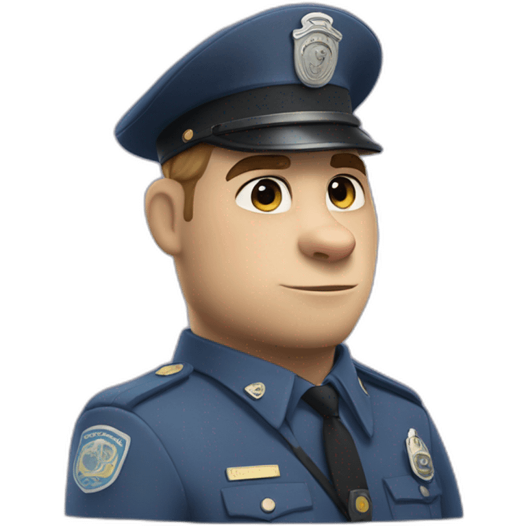 officer Benjamin Clawhauser from Zootopia emoji