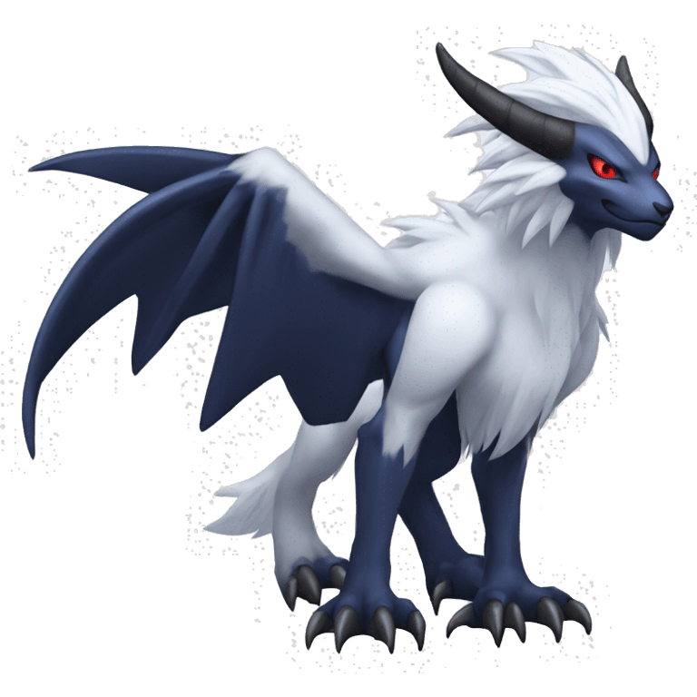 Edgy Cool Nargacuga-Absol-Pokémon Full Body Detailed High Quality emoji