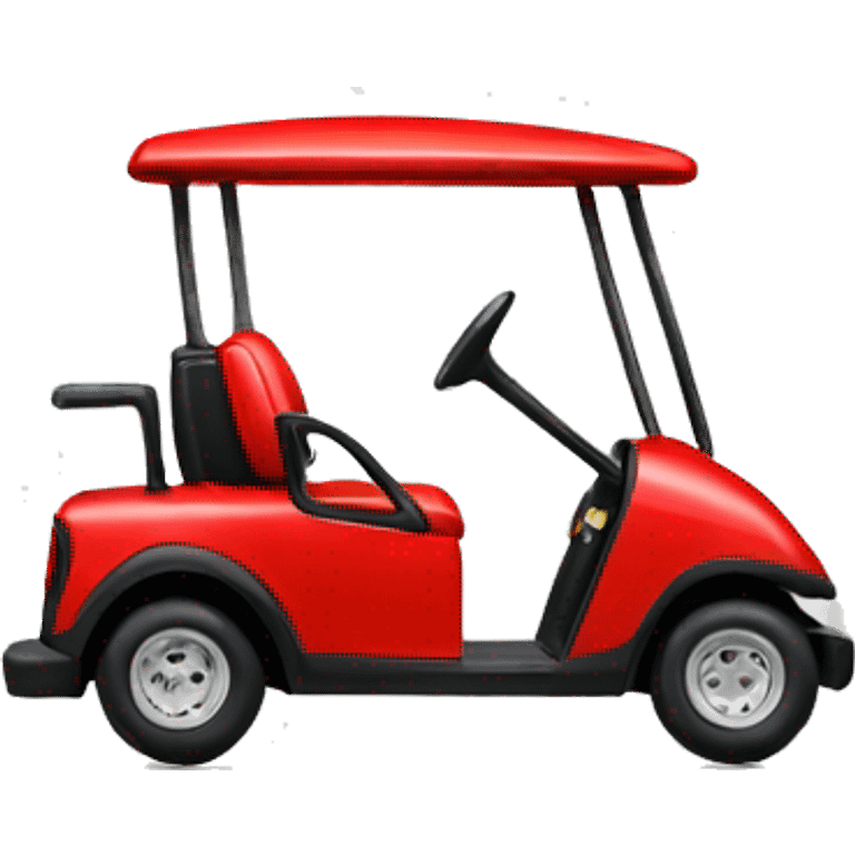 Red golf cart emoji