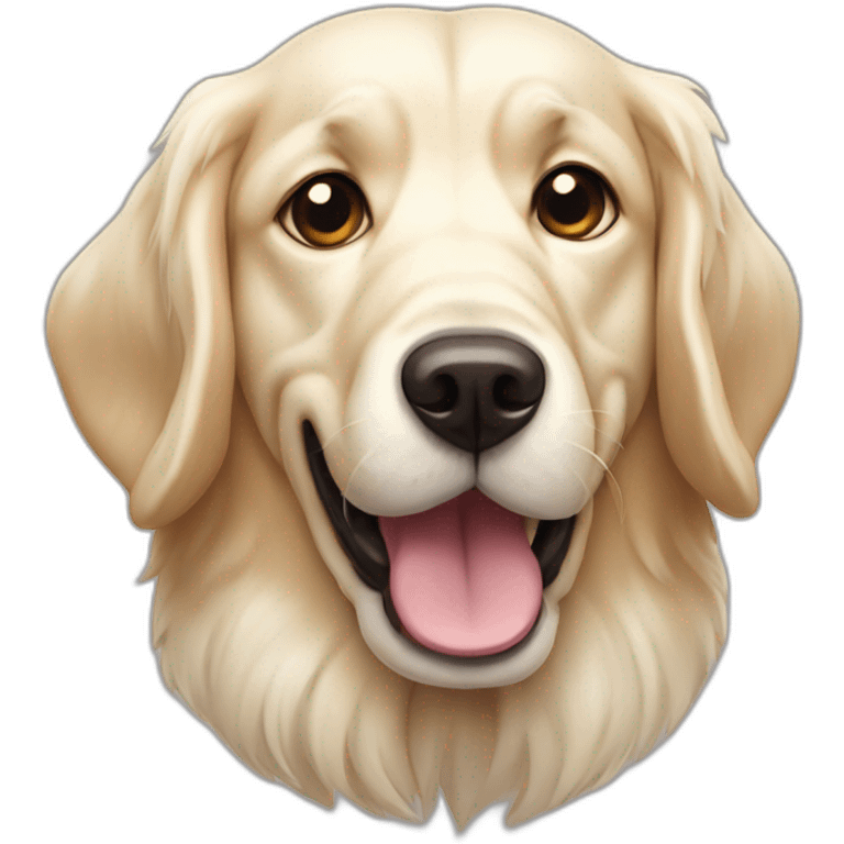 frustrated english cream retriever dog emoji