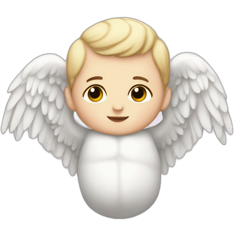 white baby gabriel with wings emoji