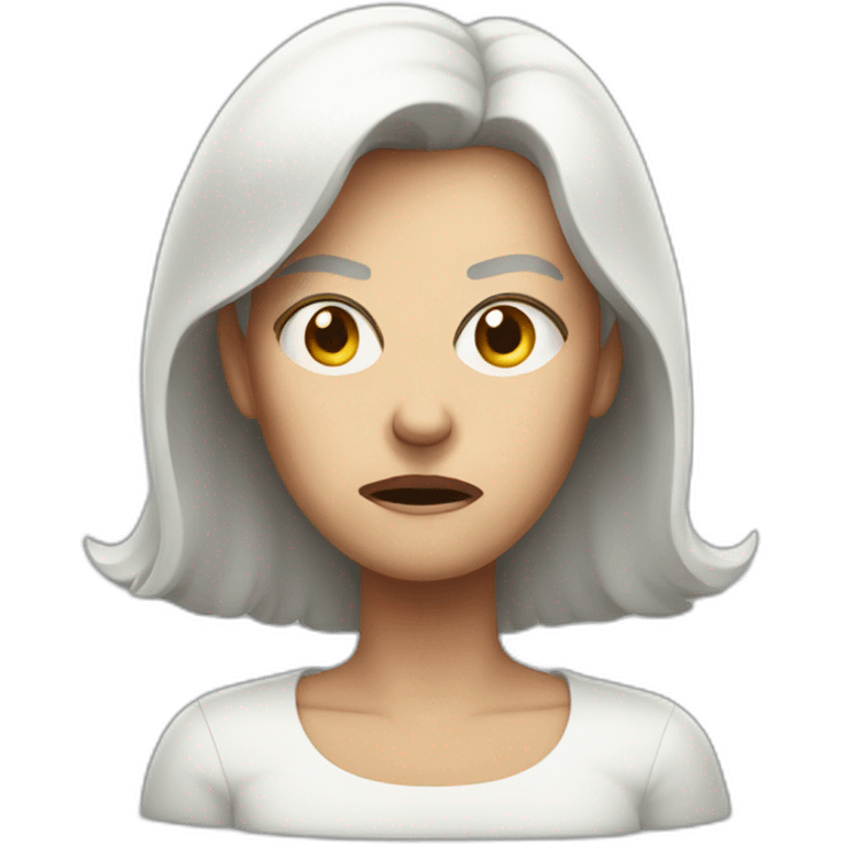 Angry white mother emoji