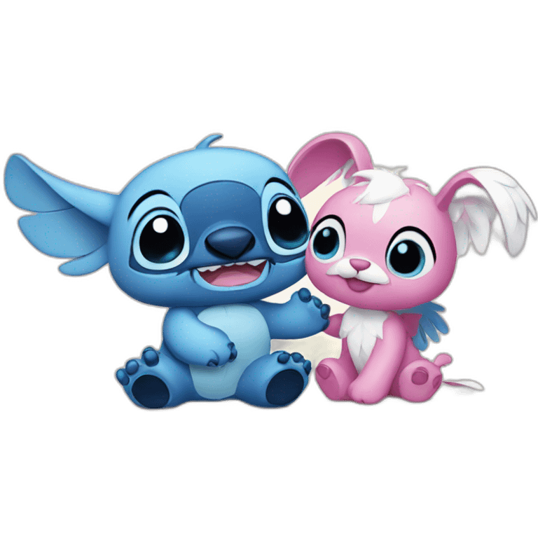 stitch and angel emoji