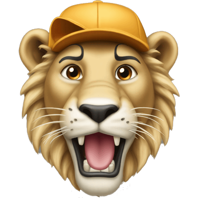 a baseball lion emoji