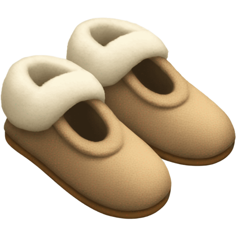 cozy slippers emoji