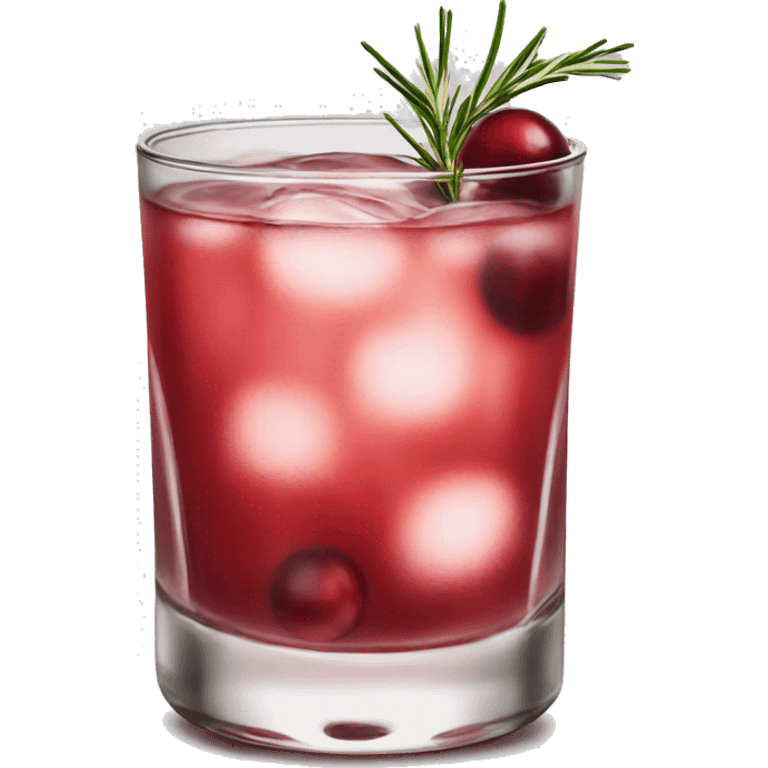 Cranberry rosemary cocktail  emoji