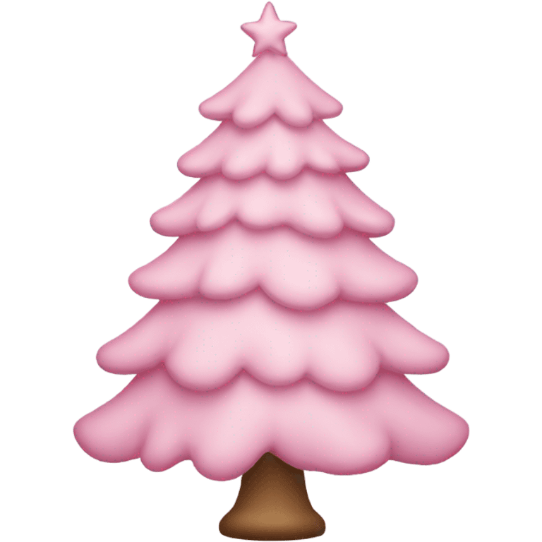 Light pink Christmas tree  emoji