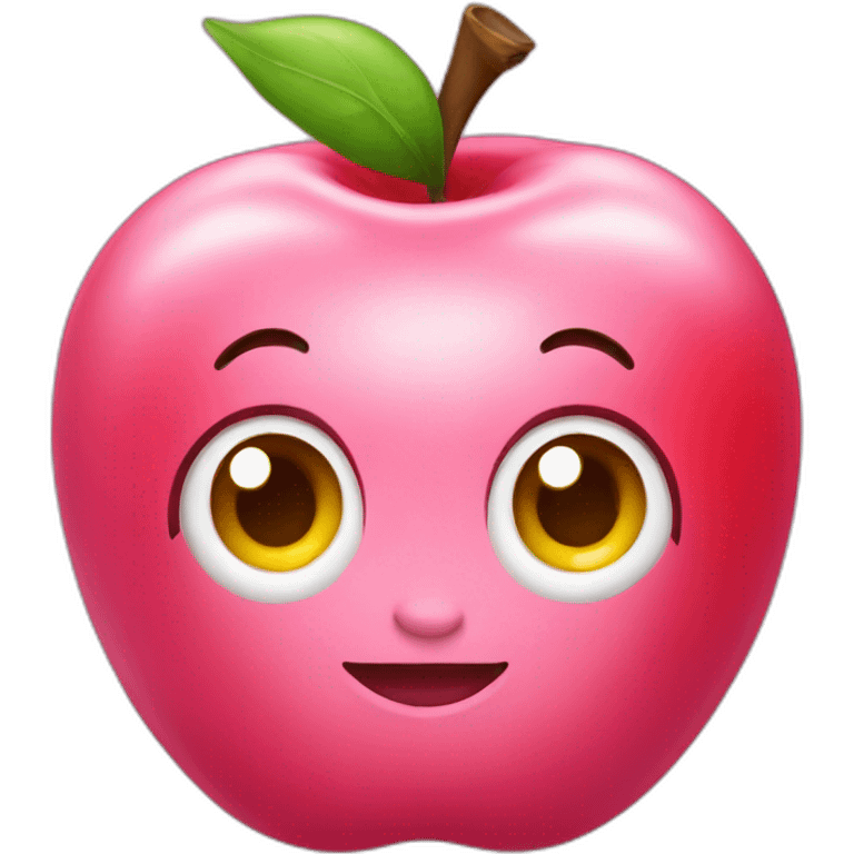 Pink lady apple emoji