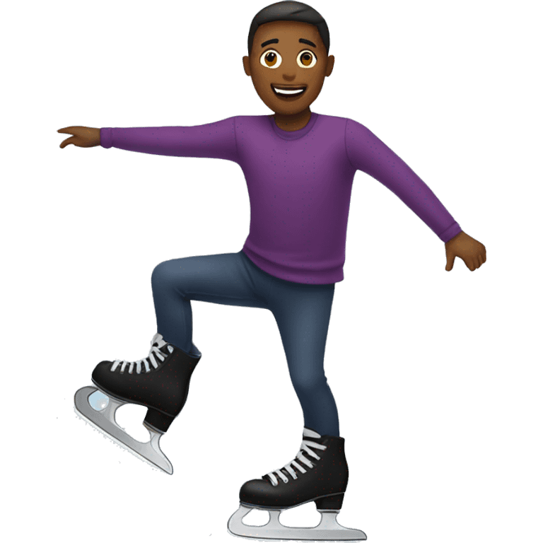 Ice skating emoji