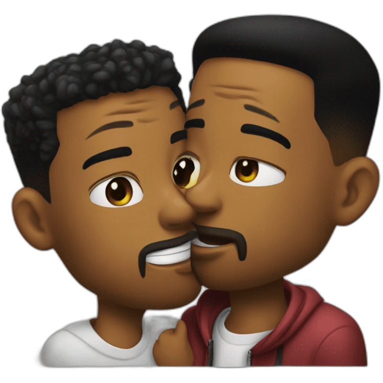 will smith and chris rock kissing emoji