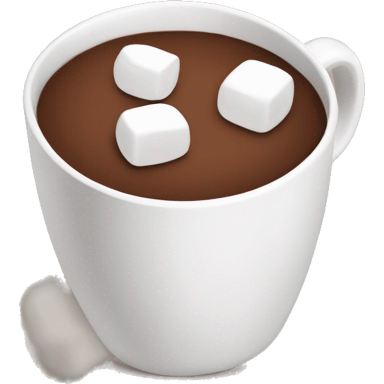 Cup of cocoa with marshmallows emoji