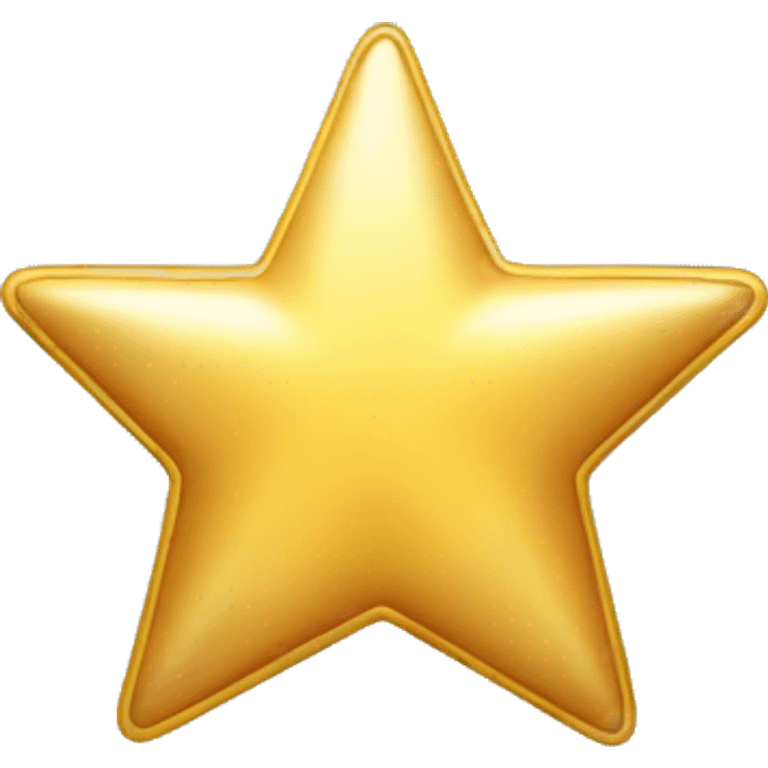 Gold star, cartoon bubble style emoji