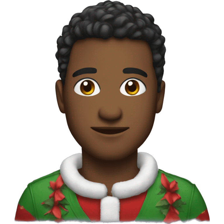 me dressed up in holiday spirit emoji