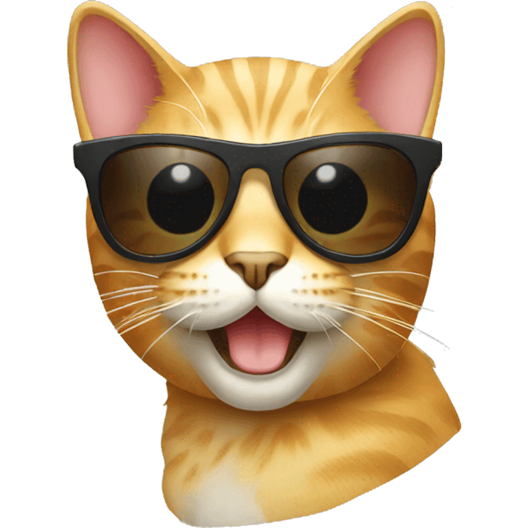 Cat with sunglasses emoji