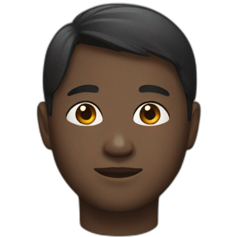 Asian black skin emoji