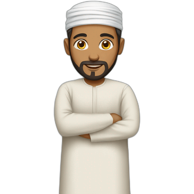 muslim man in thobe emoji