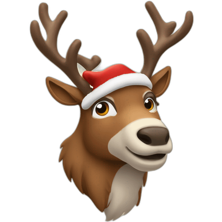 santa claus reindeer emoji