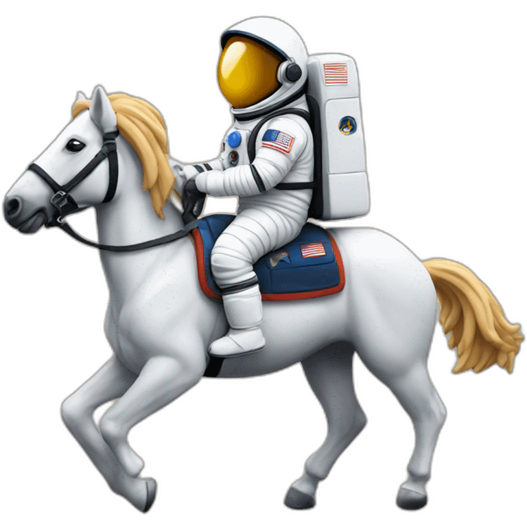 astronaut on a horse emoji