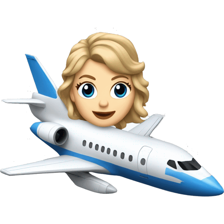 taylor swift riding a jet plane emoji