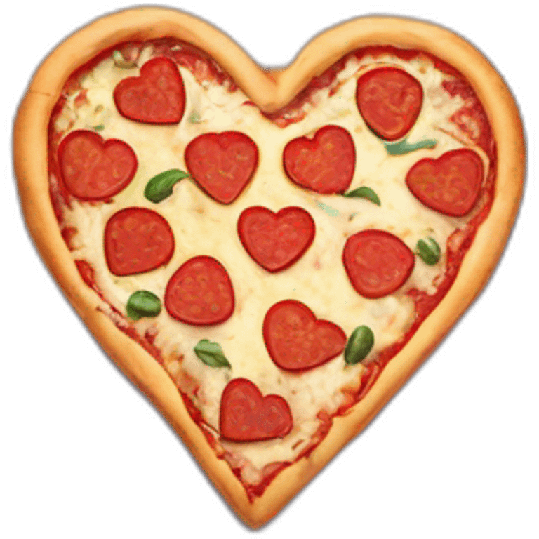 Heart pizza emoji