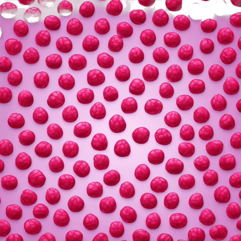 shiny raspberry candy emoji