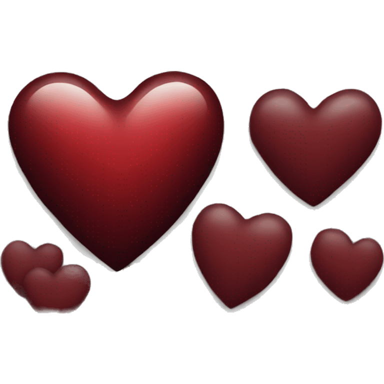 dark red heart emoji