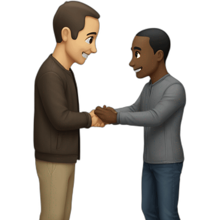 Zemmour hi five black guy  emoji