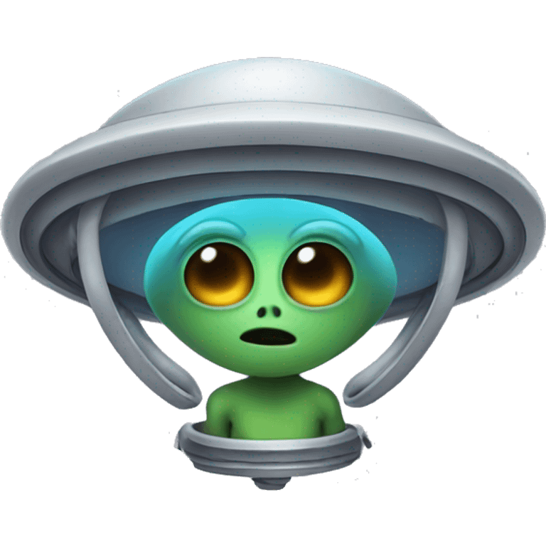 Alien in ufo emoji