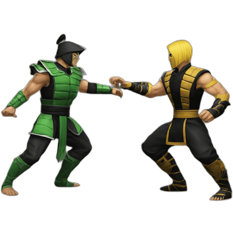 mortal kombat 2 battle between two people emoji