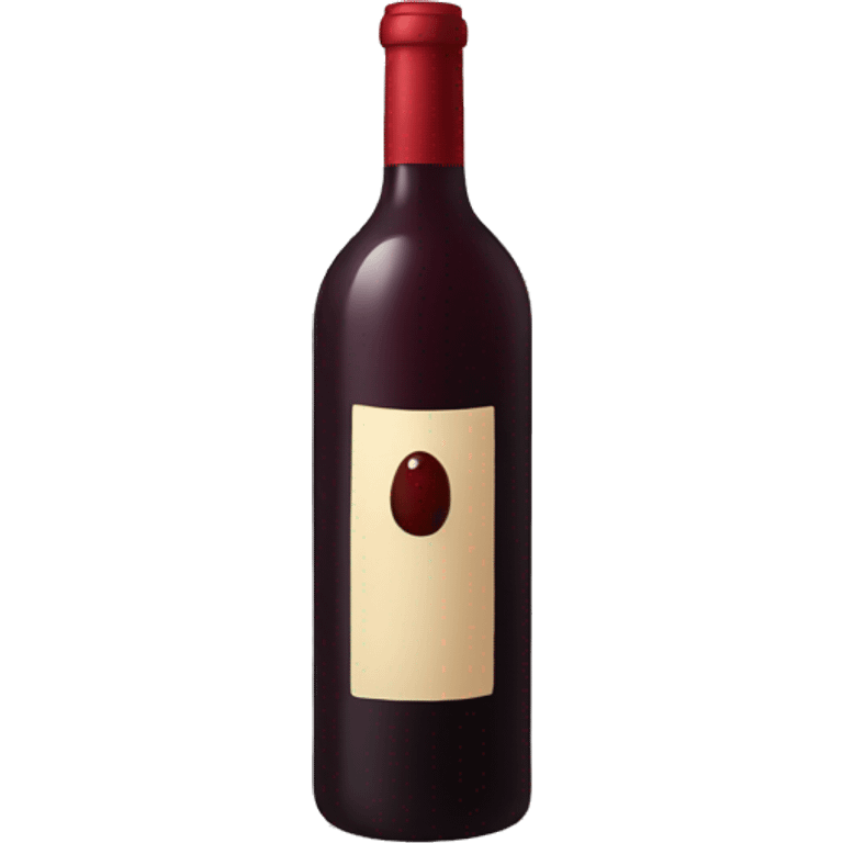 A bottle of red wine
 emoji