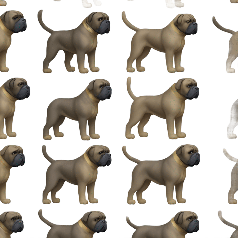 Blue and gold Cane Corso boxing mike Tyson. emoji