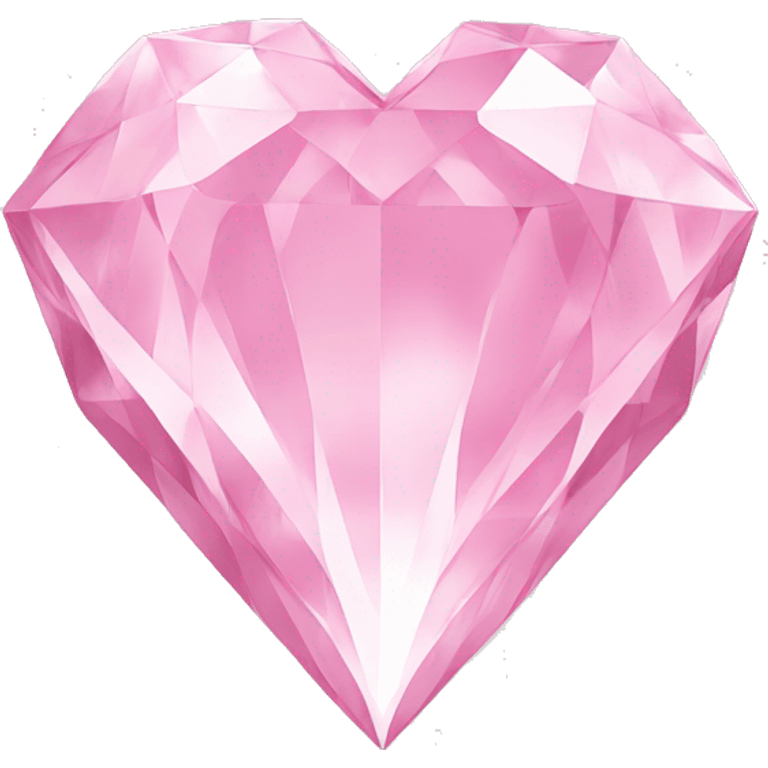 Diamond heart light pink  emoji