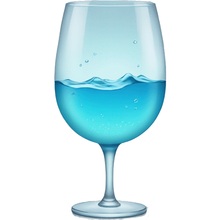 clear water in glass emoji