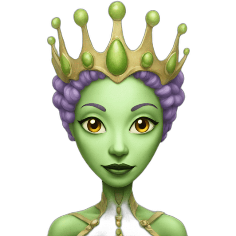 Queen alien  emoji