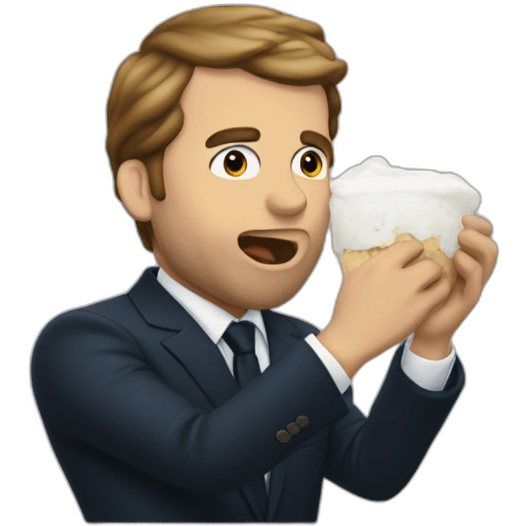 Macron burp emoji