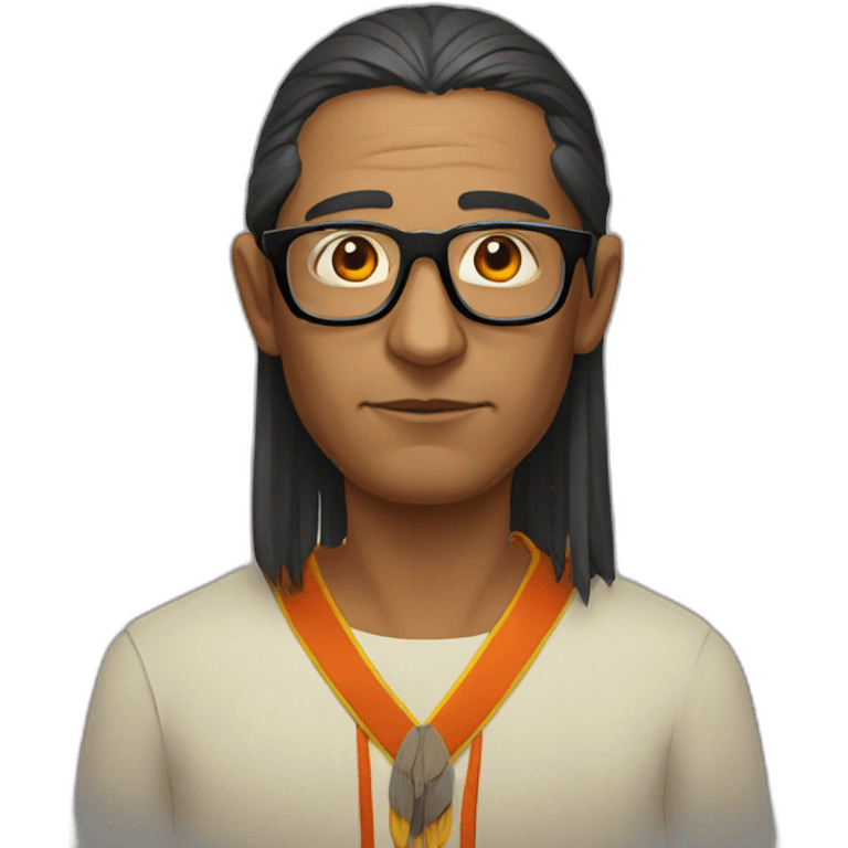 Crow priest with glasses emoji