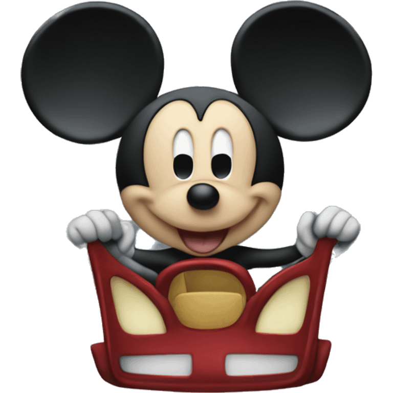 Mickey Mouse moon the car emoji