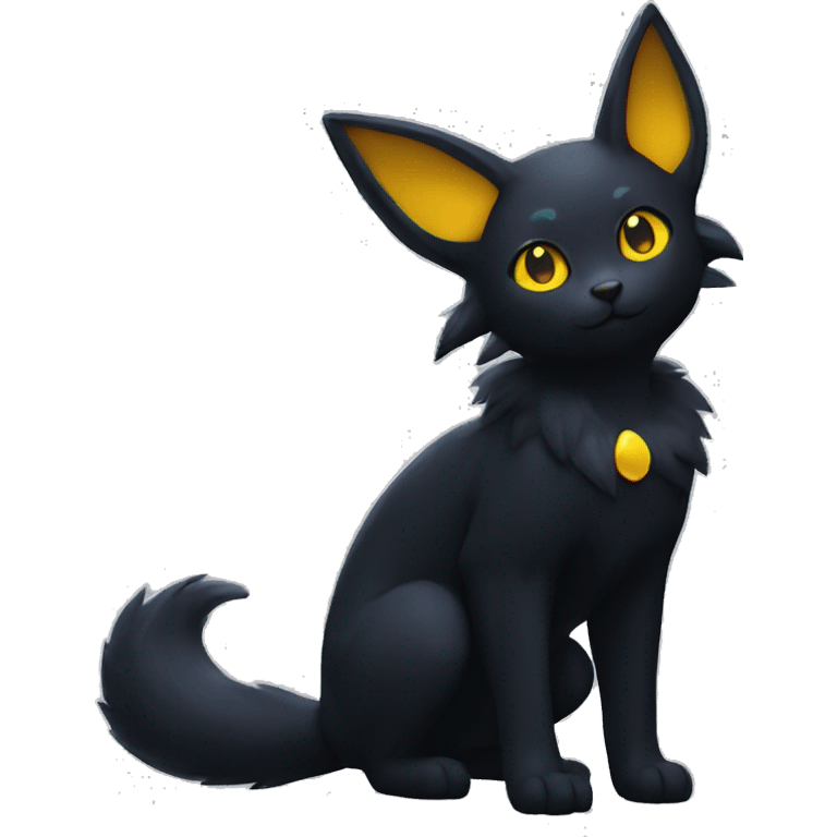 Lunar Nebula Umbreon-Litten full body emoji