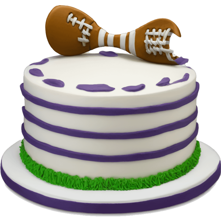 Lacrosse birthday cake emoji