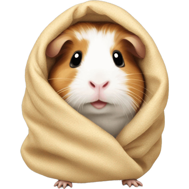 Guinea pig in a blanket  emoji